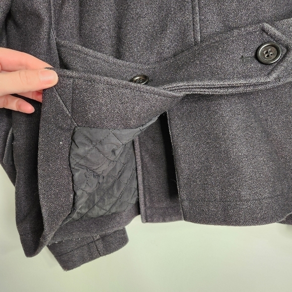 Dolce & Gabbana Men's Double Breasted Black Wool Pea Coat Size 50 EU - Picture 6 of 16